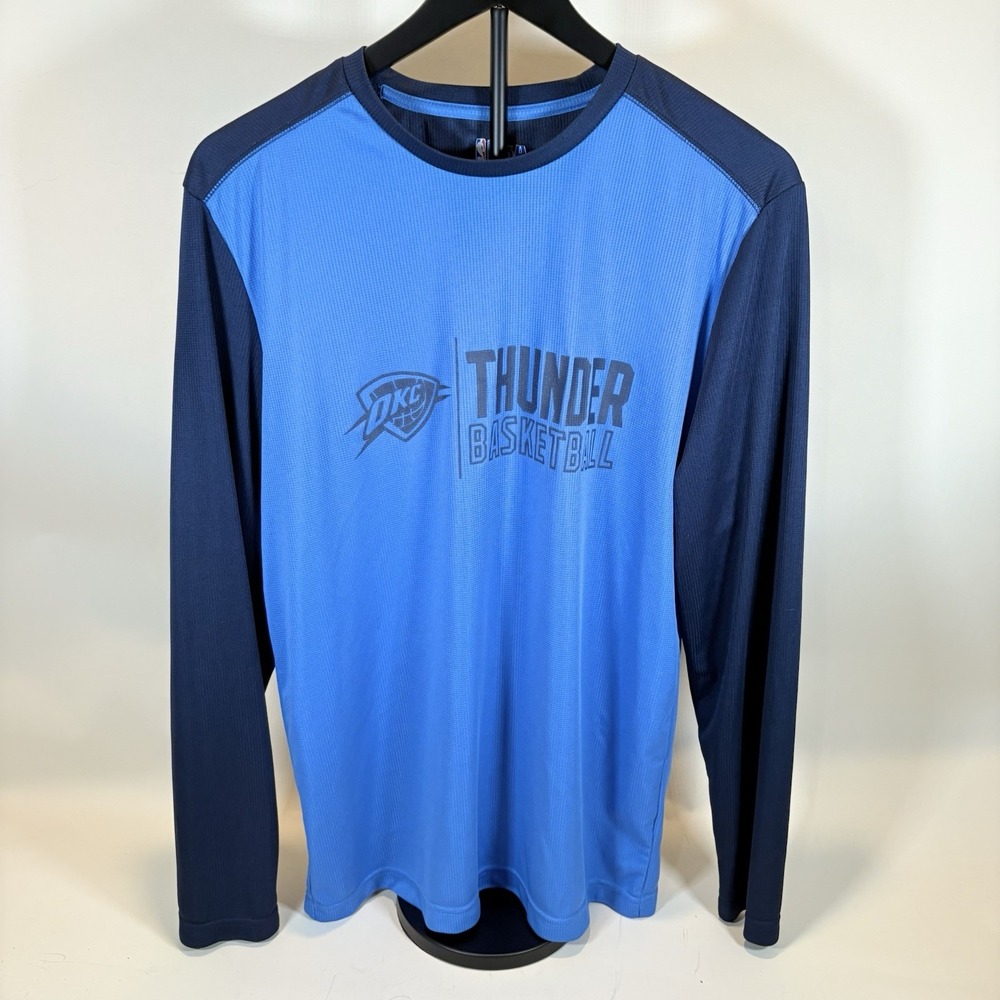 NBA Oklahoma City Thunder S Long Sleeve Pullover‎ Dri-Fit Large